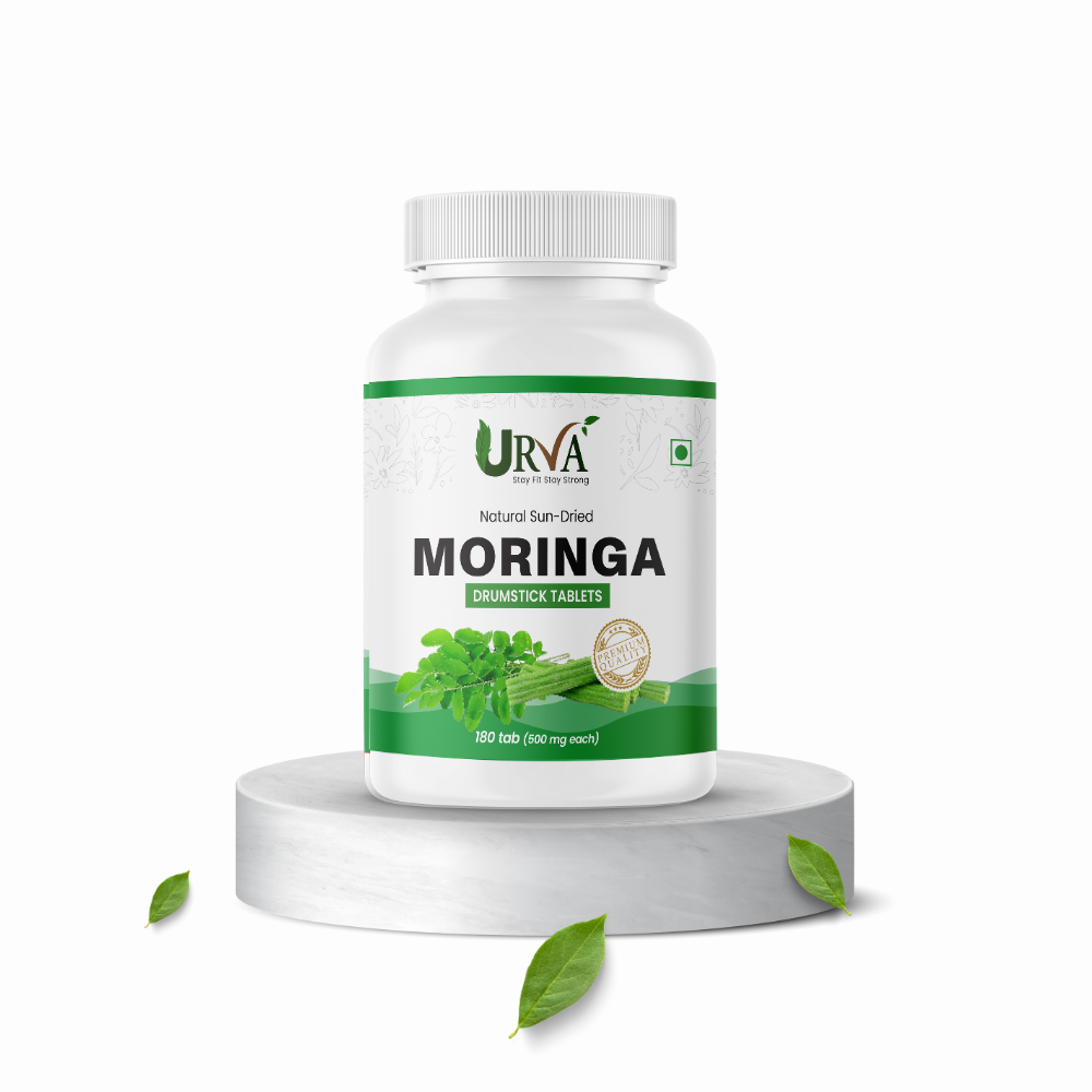 1 Organic Moringa Tablets for Helps Digestion, Weight Management, Immunity & Bone Health – 180 Natural Herbal Tablets - Image 1