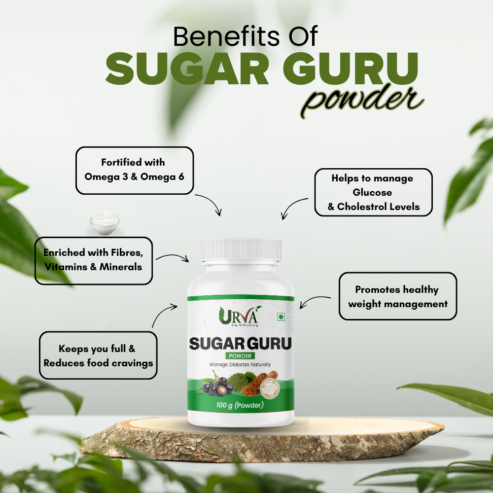 2 Sugar Guru Powder | Natural Herbal Formula | Plant‑Based Mix with Jamun & Karela for Diabetes and Sugar Management Support | 100g - Image 2