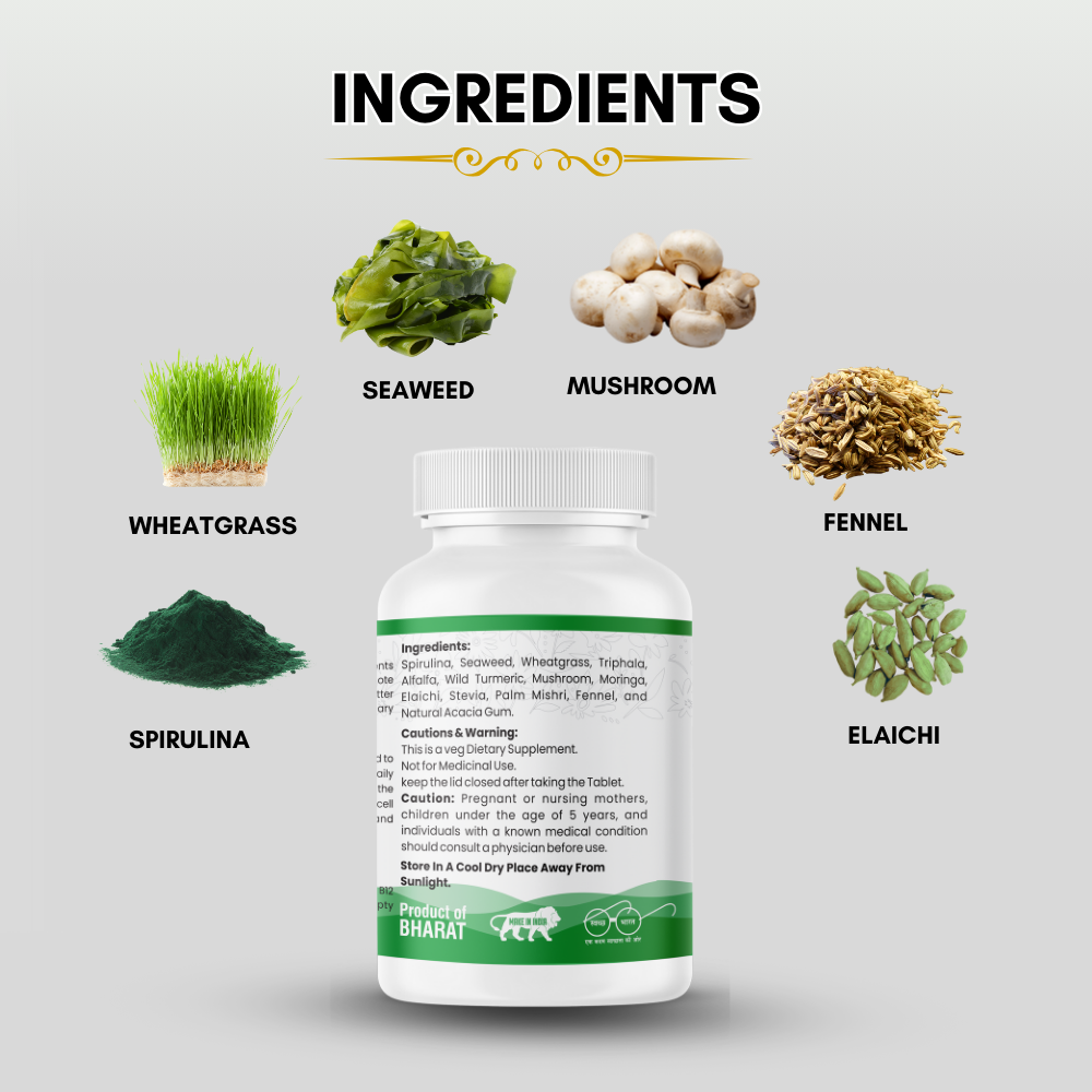 3 Plant-Based Vitamin B12 Tablets | Support Increased B12 Levels, Immunity Boost | 120 tablets - Image 3