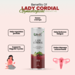 Lady Cordial | Help Regular Periods, Reduce cramps, Manage PCOD | Syrup 200 ml & 20 Capsules - Image 2